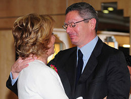 Esperanza Aguirre y Alberto Ruiz-Gallardón en el Foro Madrid