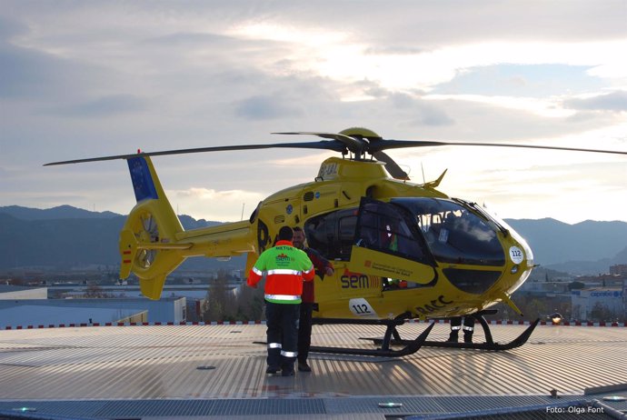 Helicóptero del Sistema de Emergencias Médicas de Catalunya (SEM)