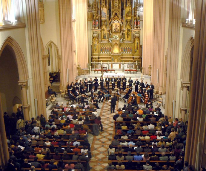 Concierto en una iglesia de Madrid