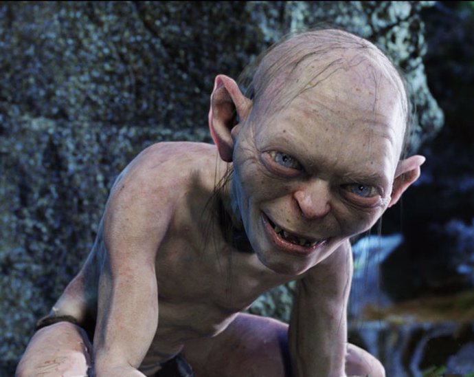 Andy Serkins es Gollum en El Señor de los Anillos