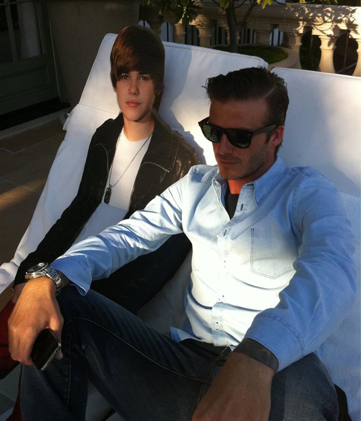 Justin Bieber se infiltra en la familia Beckham