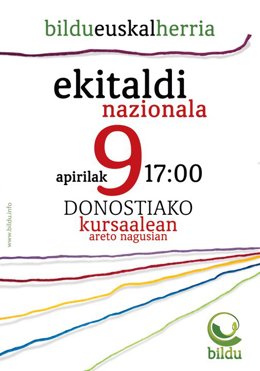 Cartel de la convocatoria del sábado.