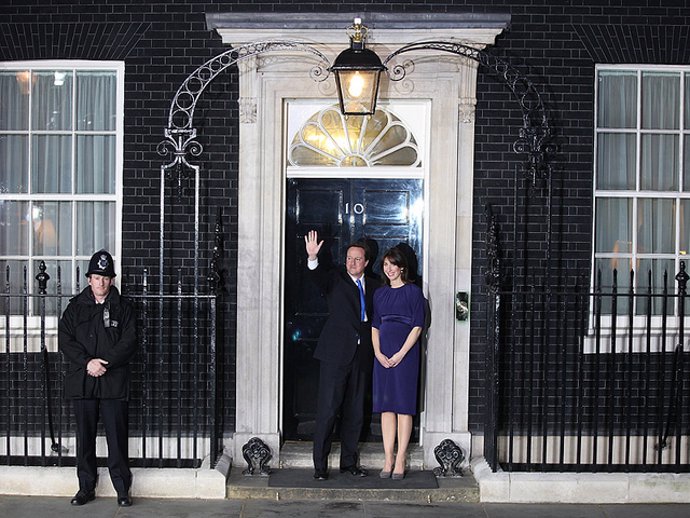 David Cameron y su mujer, Samantha
