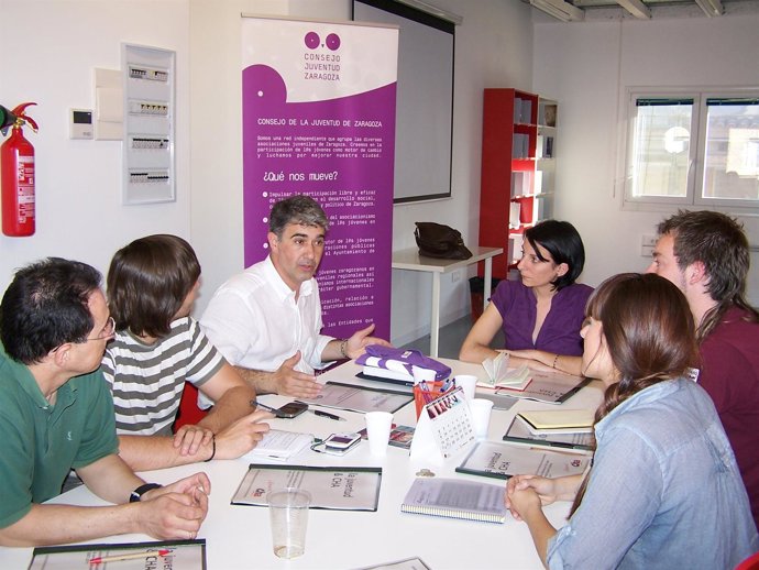 Juan Martín y el Consejo de la Juventud de Zaragoza