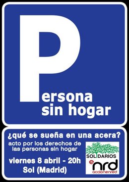 Convocatoria a una concentración por los sin techo en Madrid