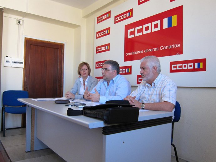 Rueda de prensa de CCOO Canarias
