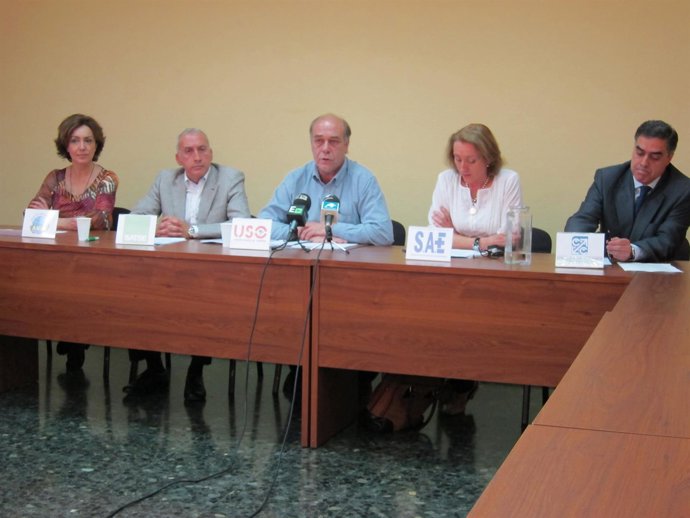 ANPE, CC, Satse, SAE y USO