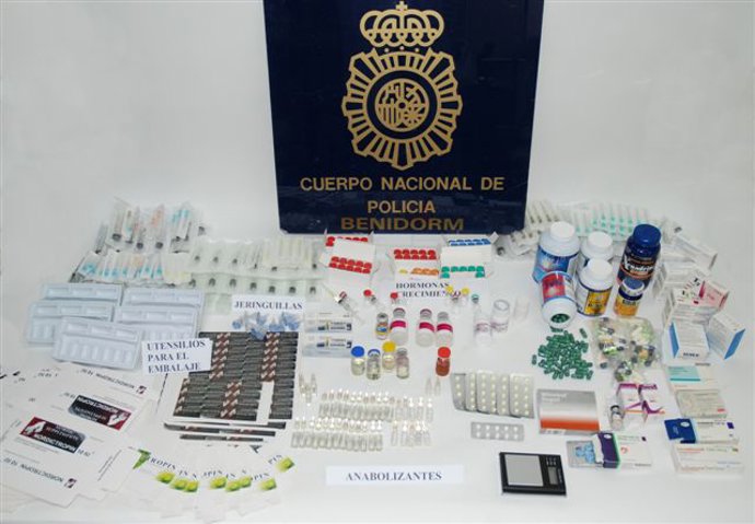 material intervenido por el Cuerpo Nacional de Policía