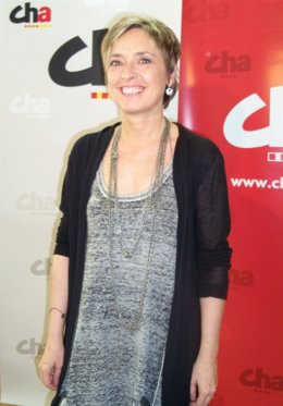 La candidata a la presidencia de Aragón de CHA, Nieves Ibeas