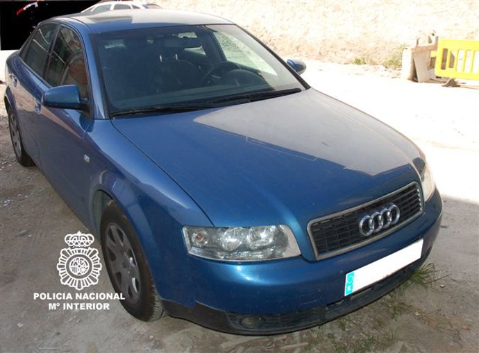 Imagen del coche de alta gama incautado