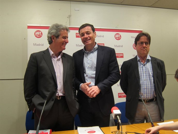 Javier López, José Ricardo Martínez y Gómez en UGT