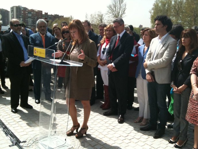 La ministra de Política Social e Igualdad, Leyre Pajín, en el acto del Día Inter