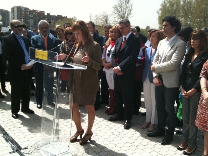 La ministra de Política Social e Igualdad, Leyre Pajín, en el acto del Día Inter