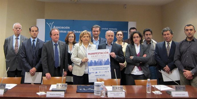 Representantes de las asociaciones de víctimas del terrorismo