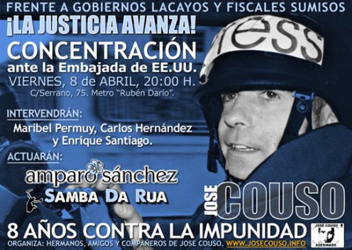 Protesta por los ocho años de la muerte de José Couso