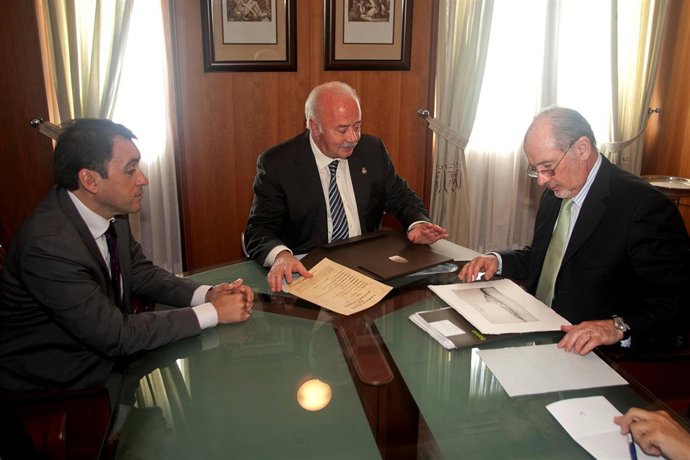 Ricardo Melchor y Rodrigo Rato durante la reunión