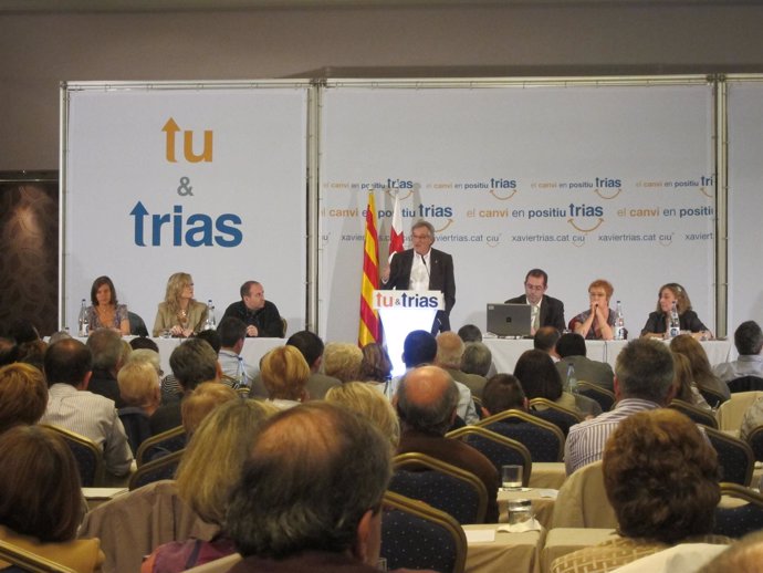 Xavier Trias (CiU) presenta su programa electoral
