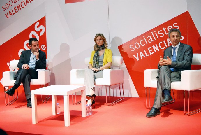 Jorge Alarte y Cristina Garmendia en Valencia