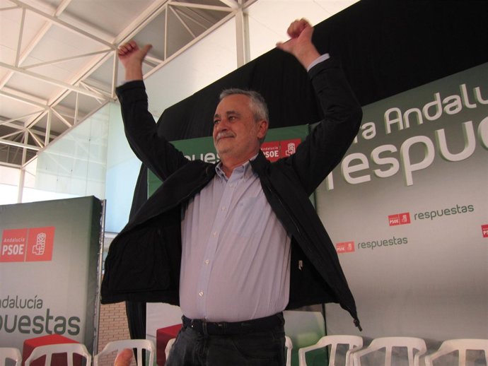 Griñán durante el acto en Pozoblanco