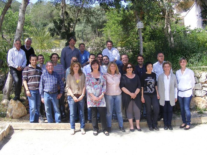 Reunión de los candidatos locales socialistas.