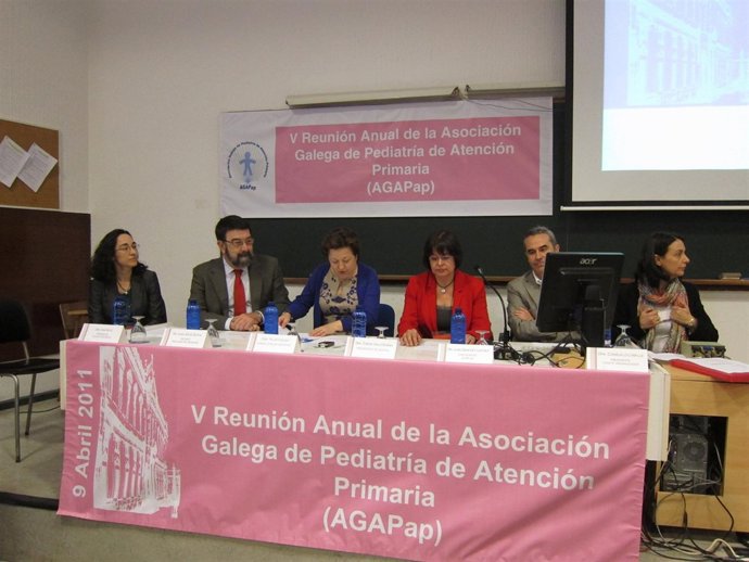 La conselleira de Sanidade, Pilar Farjas, en la V reunión anual de la Asociación