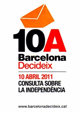 Cartel de la consulta independentista de Barcelona
