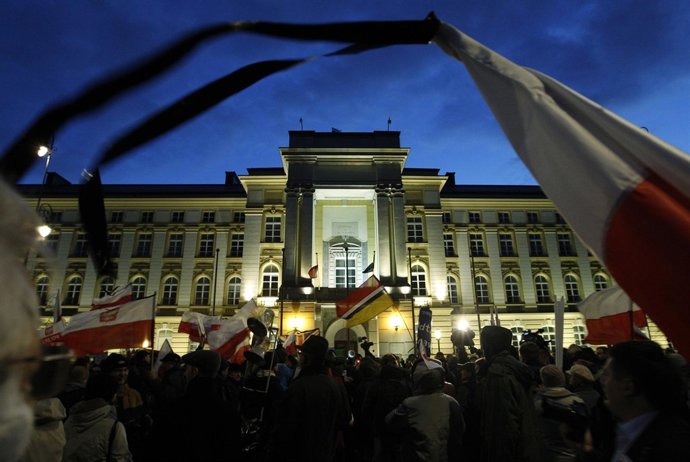 Aniversario de la muerte del presidente de Polonia Lech Kaczynski