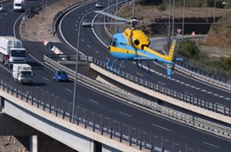 Patrulla de helicóptero de la DGT