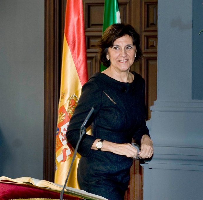 Emelina Fernández, presidenta del Consejo Audiovisual de Andalucía, el día de su