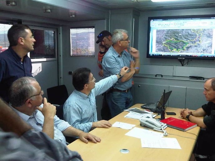 Serafín Castellano y Juan Cotino en el PMA