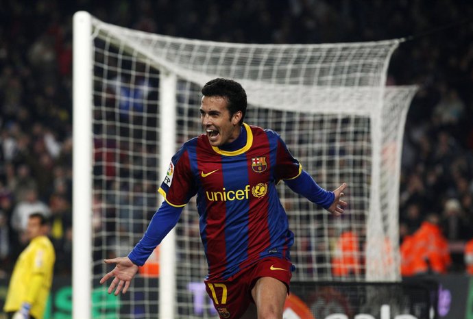Pedro Rodríguez, delantero del FC Barcelona