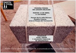 Primera piedra simbólica de un IES en Legazpi