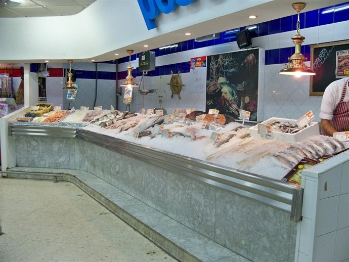 Imagen de archivo de una pescadería