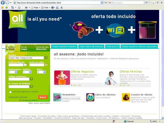 web en español de all seasons