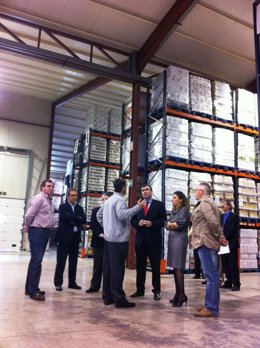 Ballesta, durante la inauguración