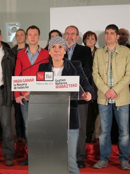 La Candidata De Nafarroa Bai 2011 A La Alcaldía De Pamplona, Uxue Barkos.