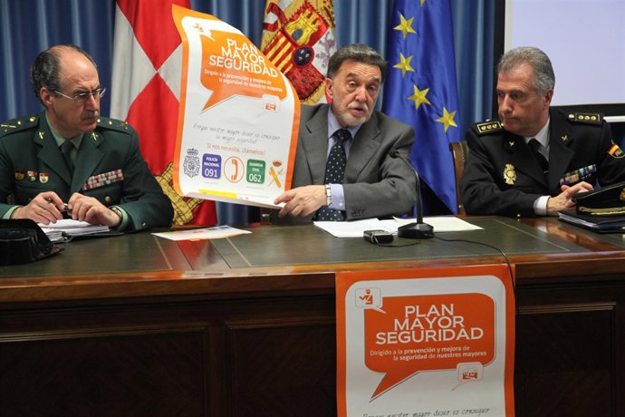 El delegado del Gobierno, durante la presentación del Plan Mayor de Seguridad