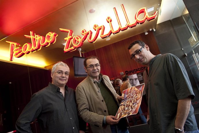 De izquierda a derecha, Mario Benso, Jesús García Galván y Óscar Rubio