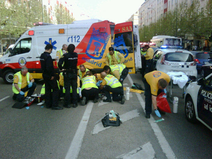Accidente en príncipe de Vergara