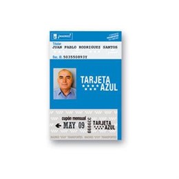 La nueva tarjeta azul de transporte en Madrid