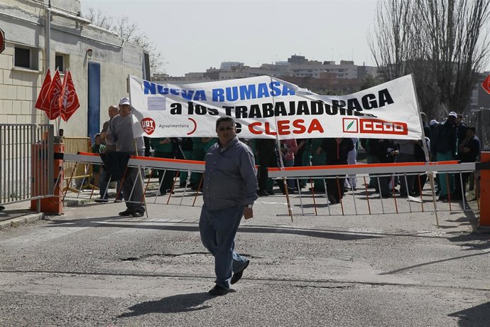 Manifestación de trabajadores de Clesa