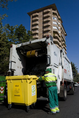 Contenedor amarillo, reciclaje, Ecoembes