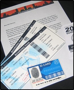 Billete al espacio y pasaporte espacial