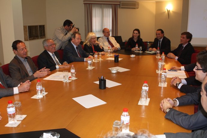 Cñamara, durante su encuentro con la Cámara de Comercio