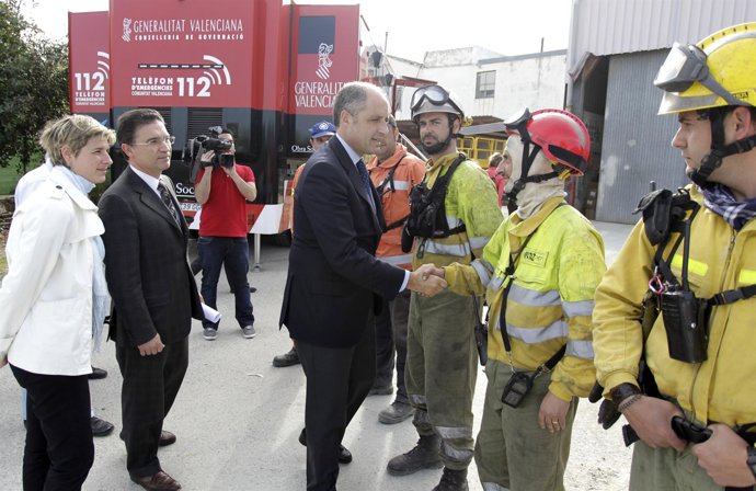 Benicolet 11042011. Visita Incendio forestal