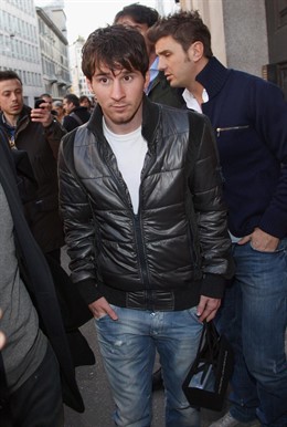 El jugador del FC Barcelona, Lionel Messi, en Milán 