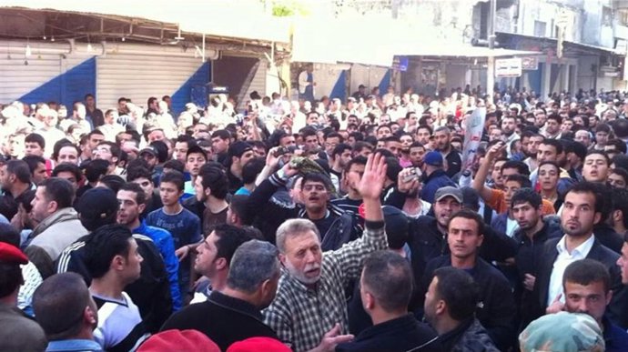 Manifestación Antigubernamental En Siria