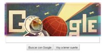 Google pone en órbita un nuevo 'doodle' en el 50 aniversario del primer viaje espacial 