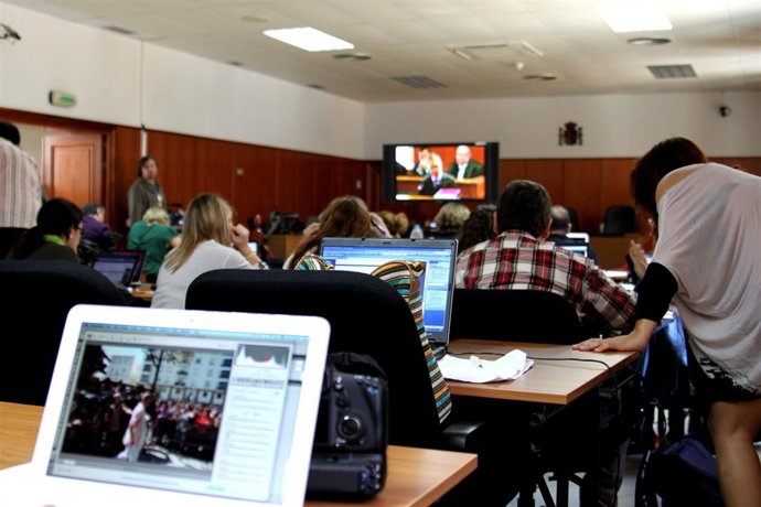 Sala Habilitada Para Prensa En El Juicio De La 'Operación Karlos'
