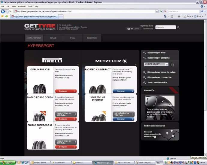 Pirelli Moto nueva web